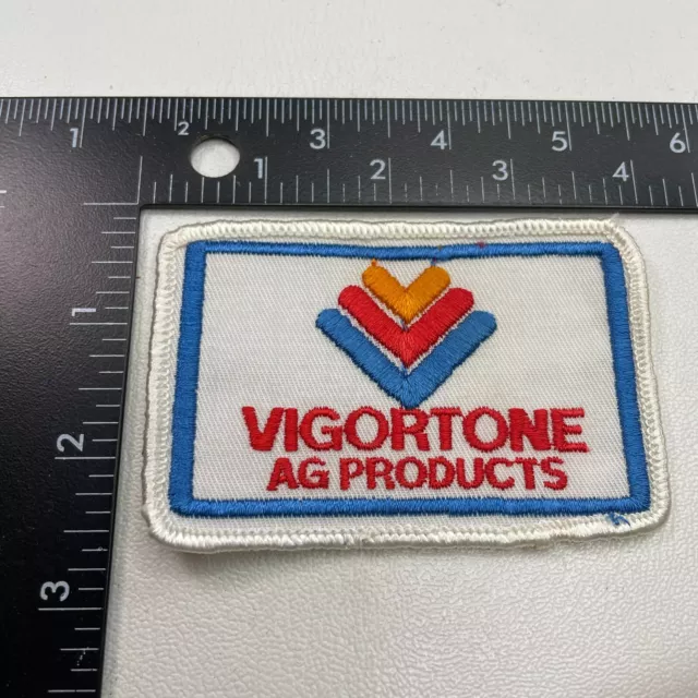 Vtg VIGORTONE AG PRODUCTS Advertising Patch (Farm, Agriculture) 26RK