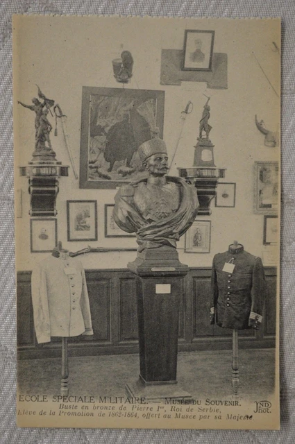 CPA ""ST CYR MILITARY SCHOOL - Museum - Bronze Stone Bust 1st