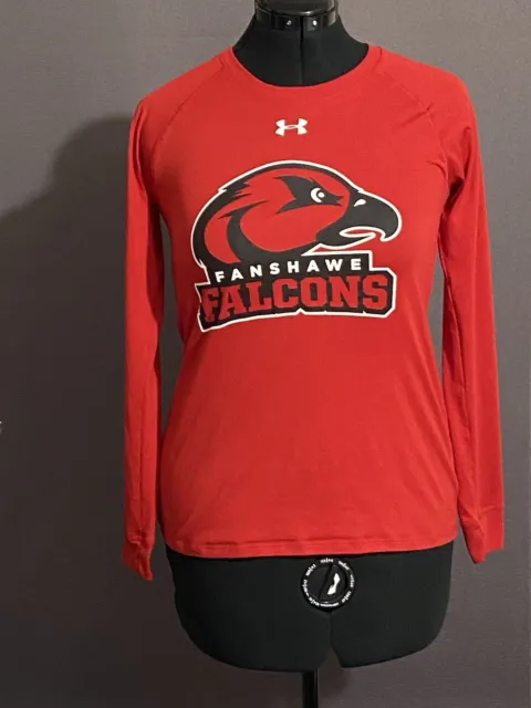 under armour Heat Gear Loose Falcons Long Sleeve Shirt Red Small