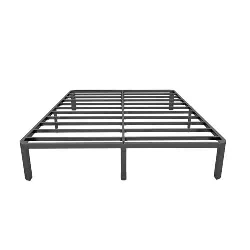 14 INCH BED Frame Metal Platform No Box Spring Needed Size Bed Queen