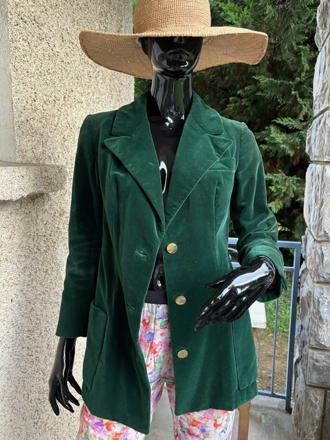 Veste Collector Maick HAROLD Brodée Velours Et Soie - Taille M - Occasion Très Bon état - Vintage