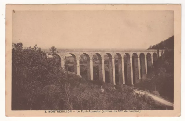 Cpa 58 - Montreuillon : Le Pont-Aqueduc (Nièvre) - Écrite