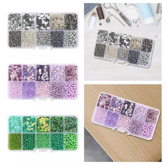 Glass Seed Beads, Bracelets Making Kit, Jewelry Making Small Beads, Spacer Beads