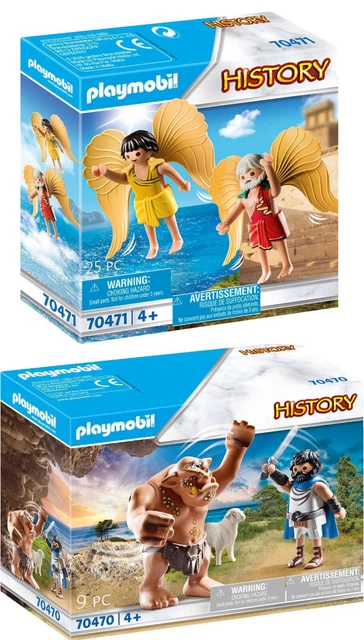 PLAYMOBIL JUEGOS 70470 Ulises Cíclope y 70471 Dédalo e Ícaro