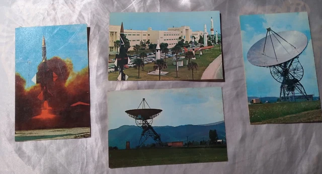 Vintage- Lot Of 4 Astronomy Observatory/Missle Post Cards Very Good Vintage Cond