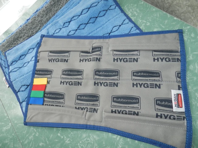 NEW RUBBERMAID COMMERCIAL PRODUCTS HYGEN DUST MOP PAD COVER 3pc MICROFIBER 18"