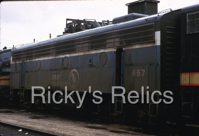 Duplicate Slide BN 657 EMD F7B ex-GN Burlington Northern 1973