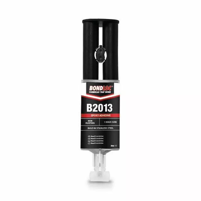 Bondloc B2013 Métal Rempli Résine Époxy Général Maintenance Noir - 25ml