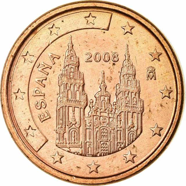 [#698852] Spanien, Euro Cent, 2007, UNZ, Copper Plated Steel, KM:1040