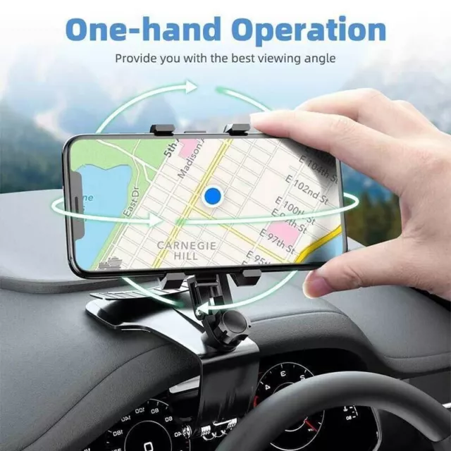 Universal Car Dashboard Mount Holder Stand Clamp Cradle Clip For Cell Phone GPS 3