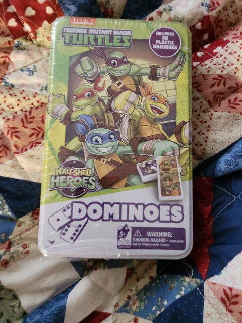 Sealed In Metal Tin - Teenage Mutant Ninja Turtles Dominoes Game Set