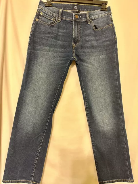 Gap Kids Boys Size 10 Husky Slim Stretch Light Wash Denim Straight Leg Jeans