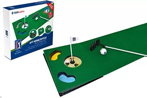 6ft Putting Mat with Collapsible Putter & Alignment Guide Golf Ball,