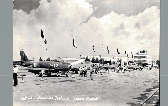 Milano Aeroporto Forlanini Parata di Aerei F. Grande  spedita