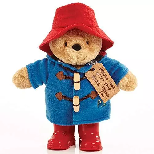 Official Classic Paddington with Boots Soft Toy  Feel Safe Secure Polyester Blue