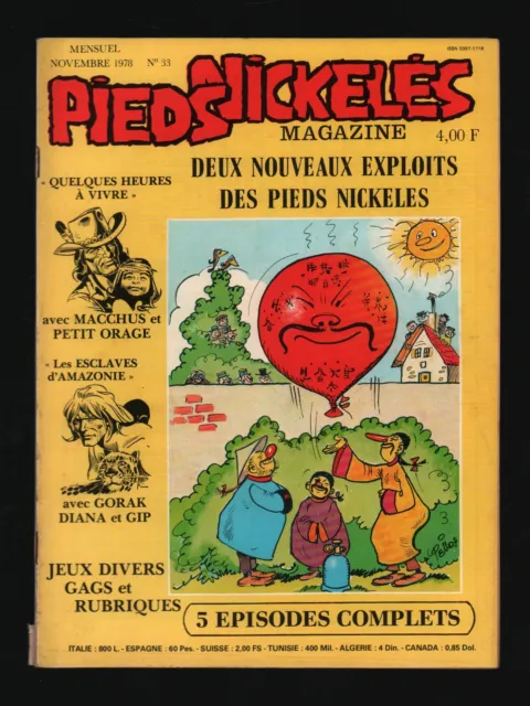 Pieds Nickelés Magazine N°33 . Eo . Spe . 1978 . Bibi Fricotin .