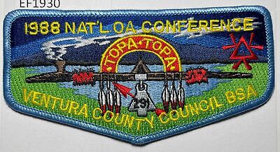 Boy Scout OA 291 Topa Topa Lodge Flap 1988 NOAC