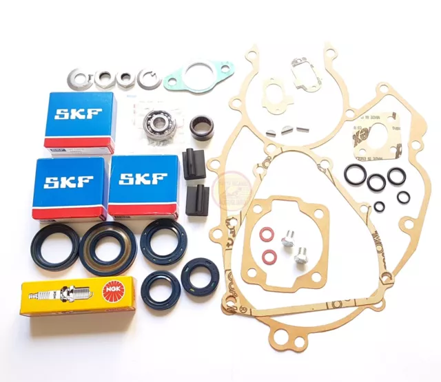 Kit revisione motore Ape 50 guarnizioni cuscinetti differenziale candela Piaggio