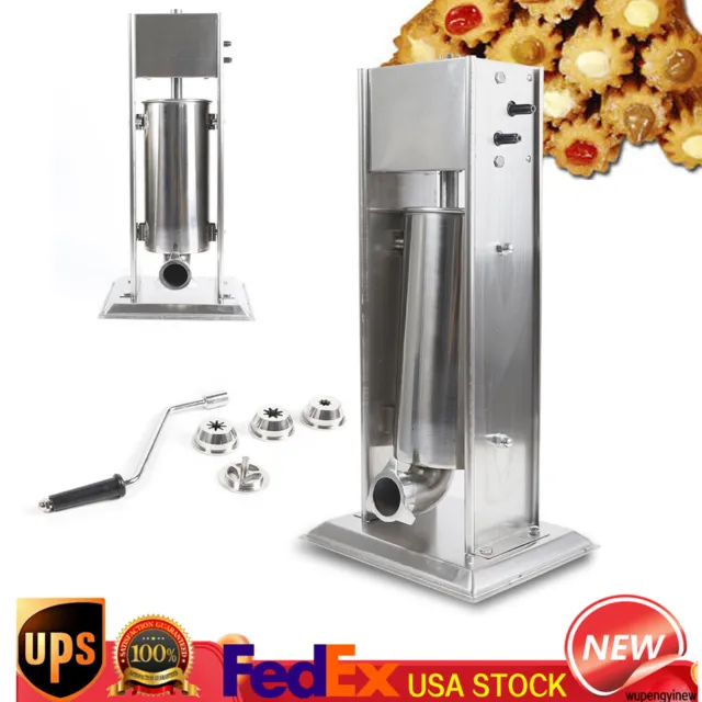 Vertical Manual Spanish Donuts Churrera Churros Commercial Machine Maker 5L