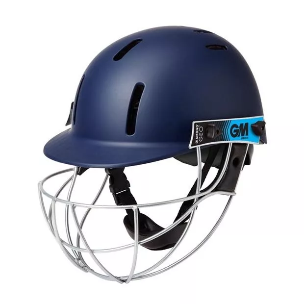 Gunn And Moore Diam Geo Helmet Navy Blue Size Senior (BOXED) 54-59 Cm