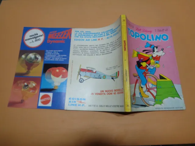Topolino N° 795 Originale Mondadori Disney Q.edicola 1971 Bollini+Inserto+Cedola