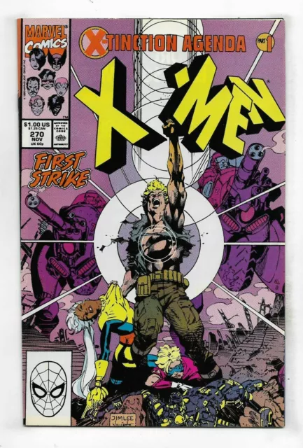 Uncanny X-Men Xmen #270 Marvel Comics November Nov 1990 (VF+)
