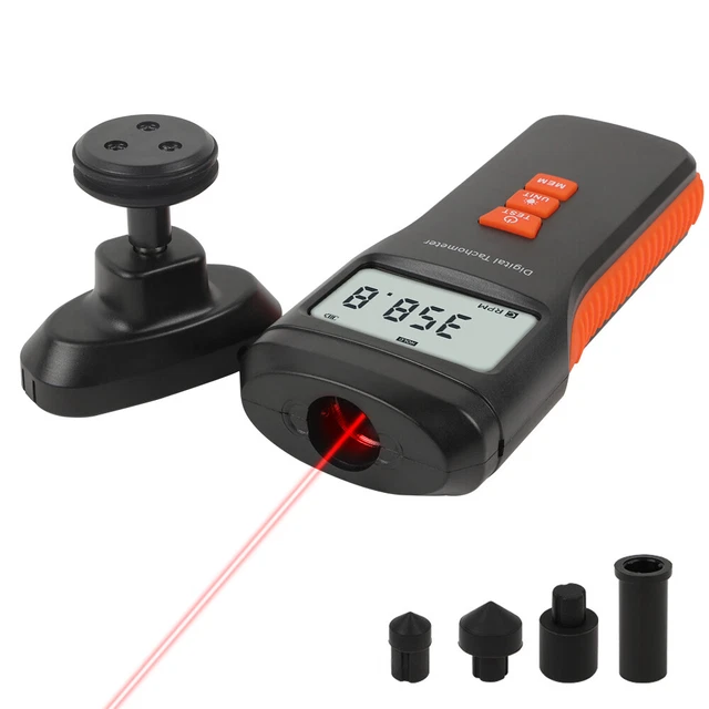 Digital Laser Tachometer RPM Meter - Non-Contact, 2.5 To 99999 RPM, With Battery 9 thumbnail image