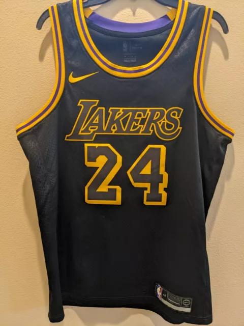 Nike Los Angeles Lakers Kobe Bryant Black Mamba City Edition Swingman Jersey  Black/Gold Men's - SS20 - US