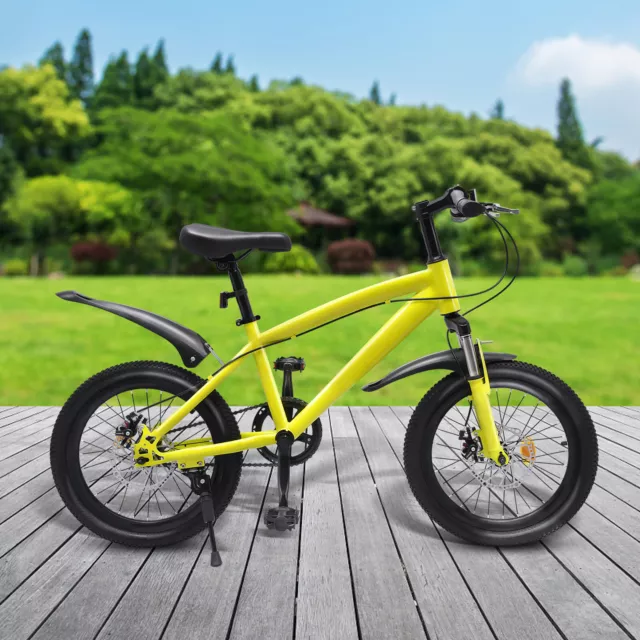 Mountain bike 18 pollici bambini ragazze ragazzi ruota 18" bambini regalo di Natale giallo