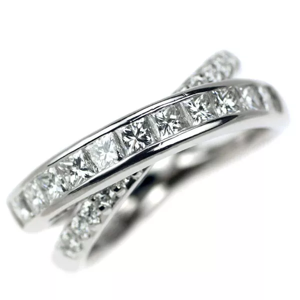 Pt900 diamond ring 1.00ct  - Auth free shipping from Japan- Auth SELBY_JAPAN