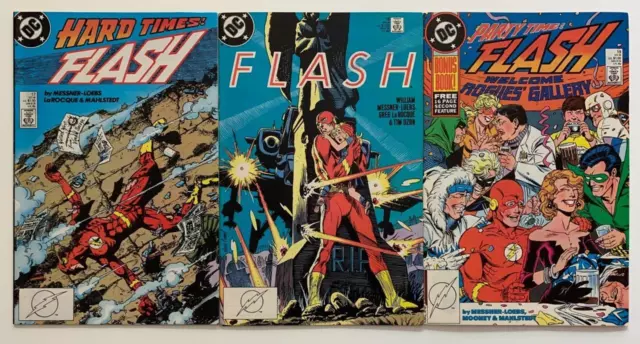 Flash #17 to #19 (DC 1988) 3 x FN+ issues