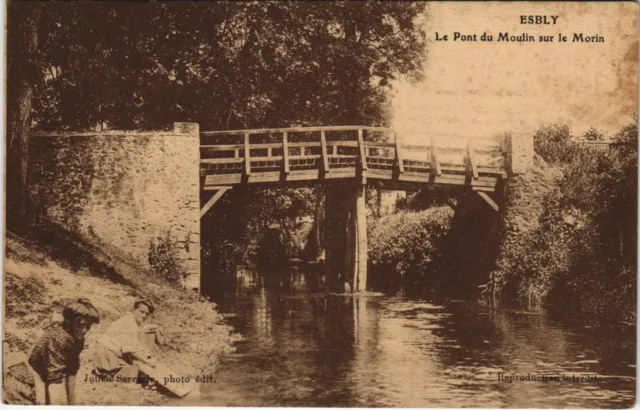 CPA Esbly Le Pont du Moulin sur le Morin FRANCE (1101297)