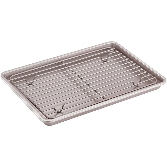 Ofenblech Backofen Set Backblech antihaftbeschichtet Kuchengitter Pizzablech