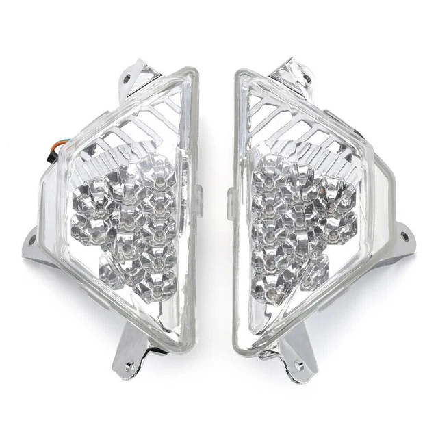 For Kawasaki Ninja 300/400/650/1000 ZX6R/ZX636 Clear Front LED Turn Signal Light