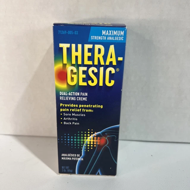 THERAGESIC PAIN RELIEVING Creme Max Strength 3oz COLLECTIBLE Sealed