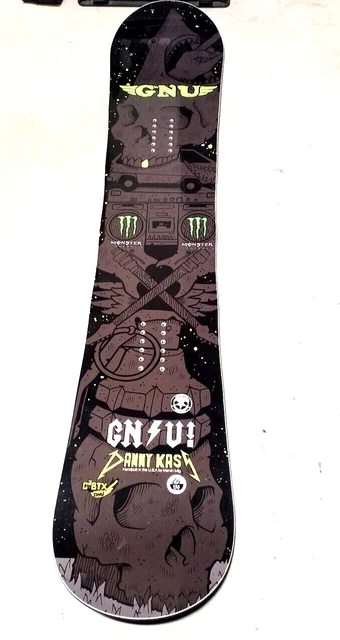 GNU DANNY KASS snowboard 155cm monster energy black and green New 