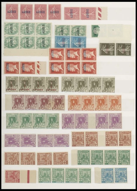 ALGERIEN postfrische Partie Algerien von 1924-50, Prachterhaltung