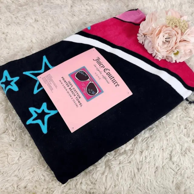 Juicy Couture Pink Beach Towel