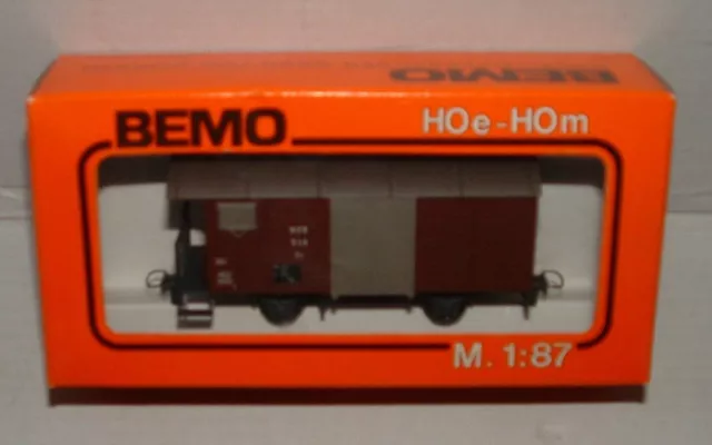 Bemo 2273 gedeckter Güterwagen MOB GK 510 H0e / H0m #X-89-1