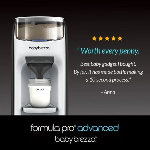Baby Brezza Formula Pro Advanced Baby Formula Storage and Dispenser - White