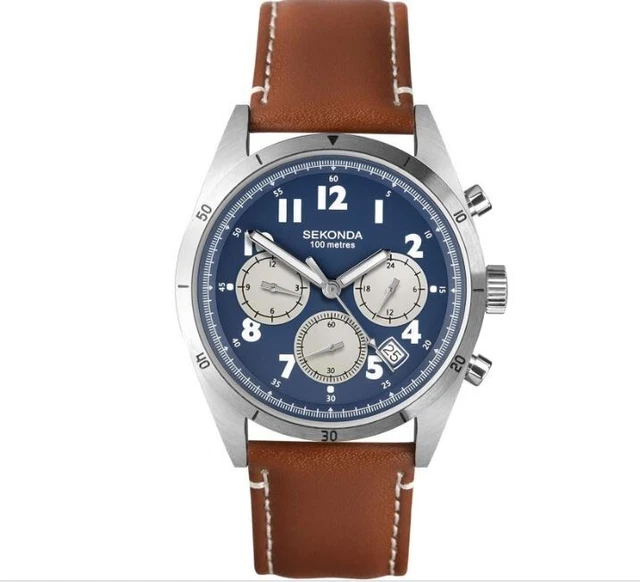 Orphelia Eddington Orologio Uomo Quadrante Multifunzione – Pelle Genuina E Design Elegante