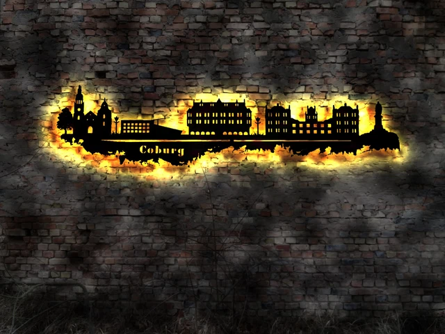 Kunstbruder - Quadro da parete con skyline di Dublino, dimensioni