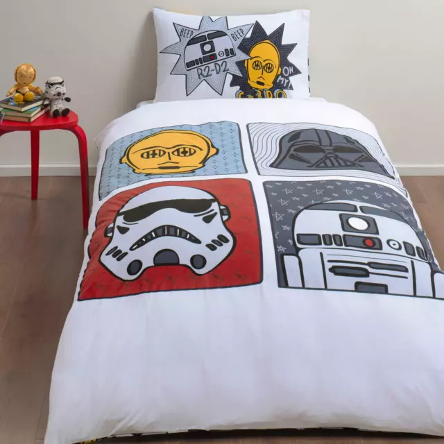 Star Wars Coton Simple Set Housse de Couette Garçons Filles Double Face Bd Lit