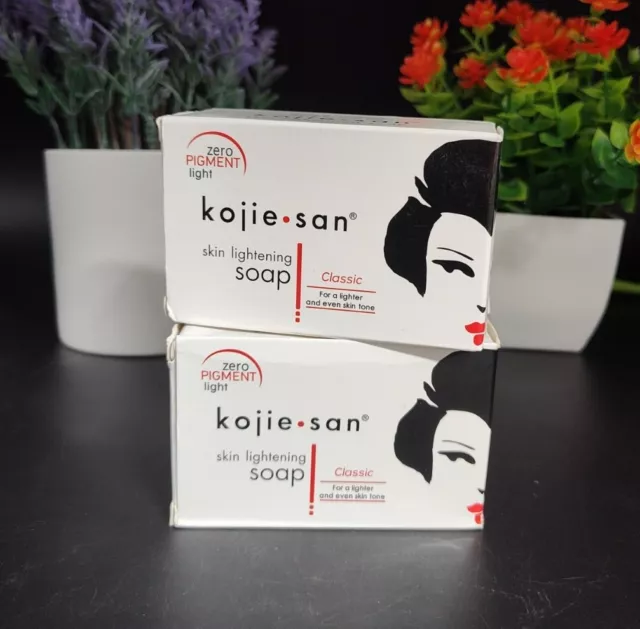 Original Kojie San Skin Lightening Kojic Acid Soap 135g 2 Big Bars