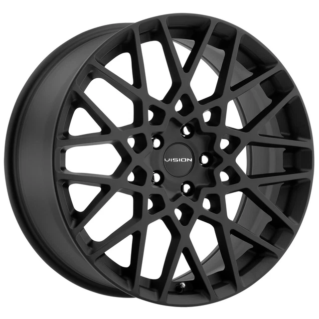 Vision 474 Recoil 20x8.5 5x120 +35mm Satin Black Wheel Rim 20" Inch