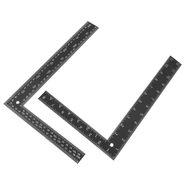 2pcs L Shaped Square Rulers for Woodworking & Engineering