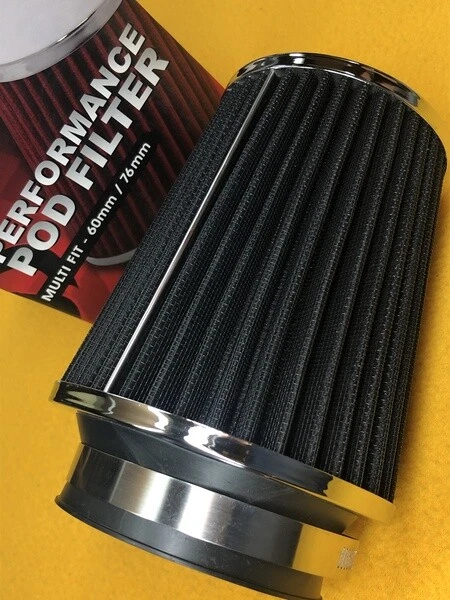 60/76 MM POD air filter Universal performance Black multifit SAAS ...
