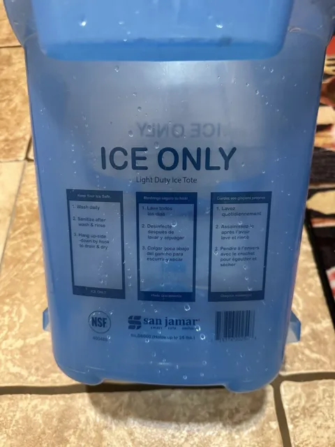 SAN JAMAR Commercial Blue Ice Bucket holds 25 lbs. #SILD6000