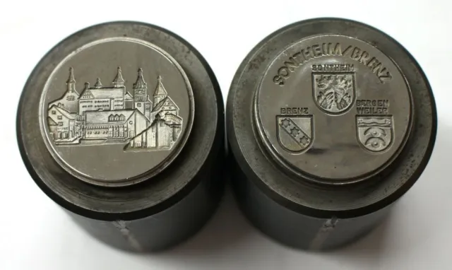 Unikat historische Prägestempel für Medaille Wappen Sontheim Brenz Nr. 5502-17