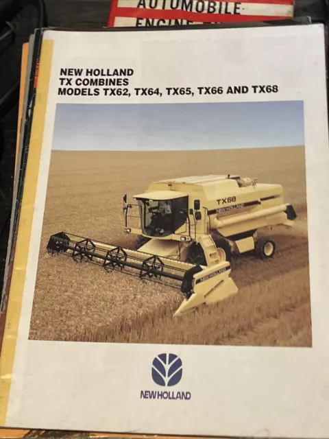 Vintage Ford New Holland TX  Series 20 Page Combine  Brochure 1993 D9